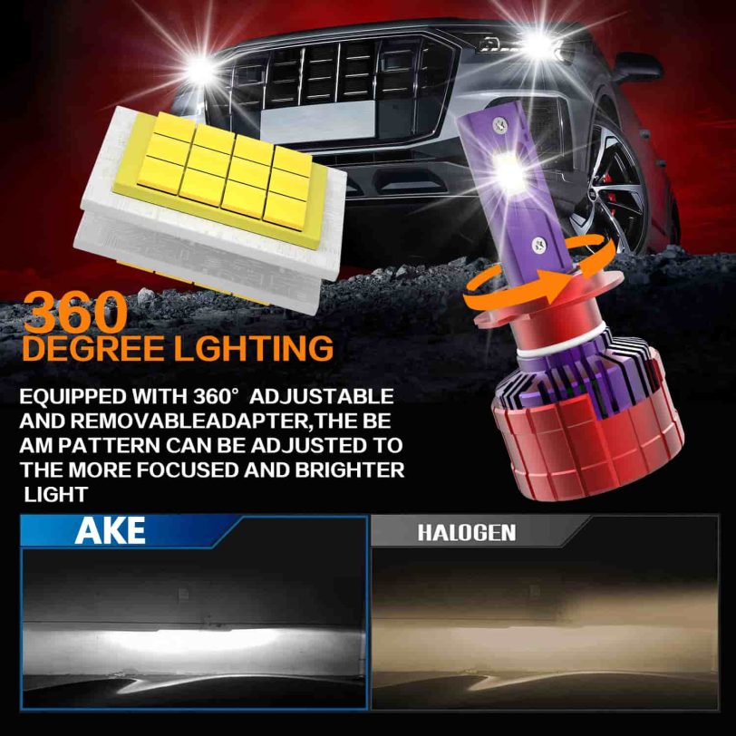 k14灯光灯光 مصابيح أمامية LED H7 بالجملة