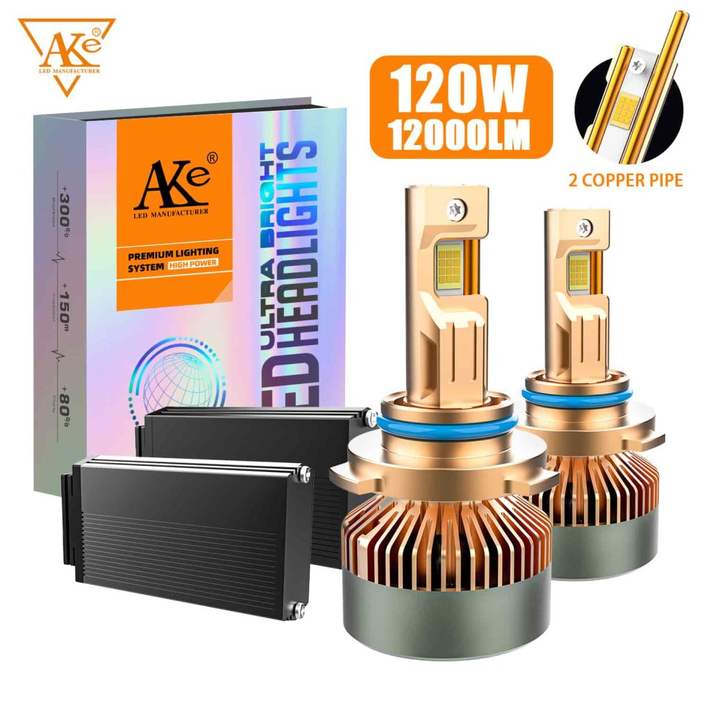 لمبات إضاءة أمامية LED 9005 بقوة 120 واط