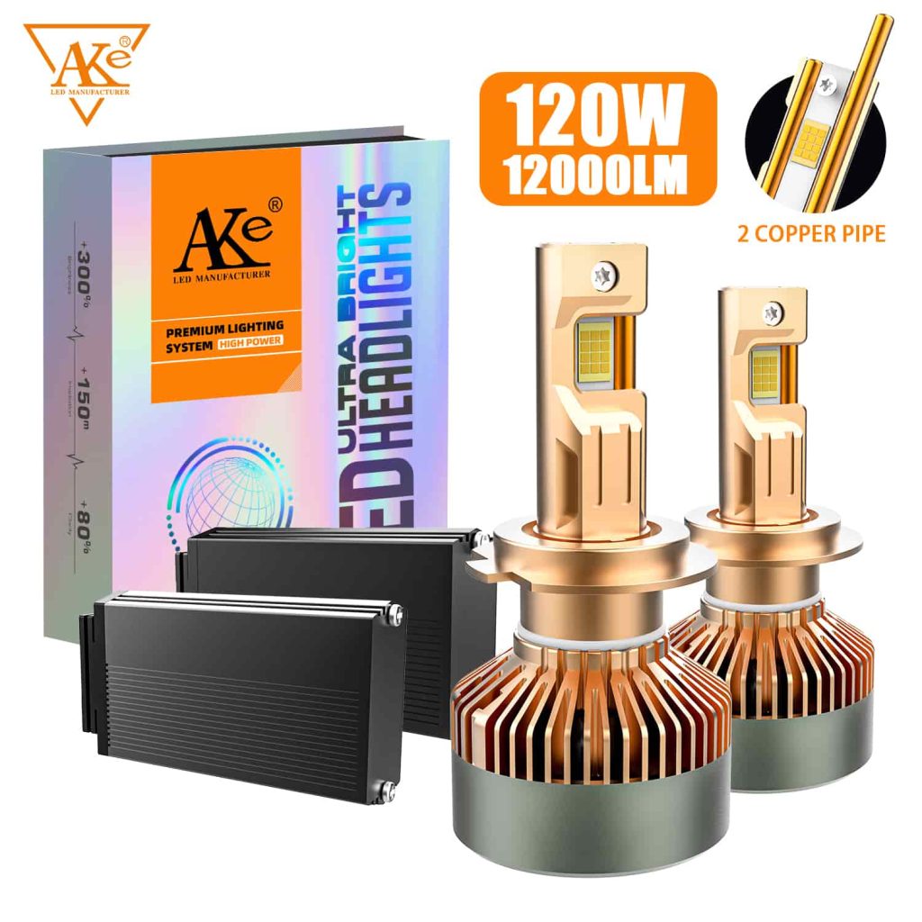 لمبات المصابيح الأمامية للسيارة h7 LED
