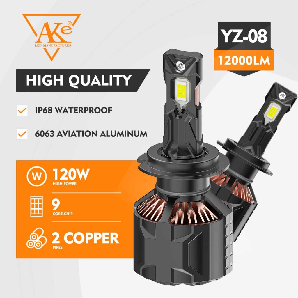 Serie YZ Buenas marcas de faros Led 4 YZ-08 Zinc Alloy LED Headlights