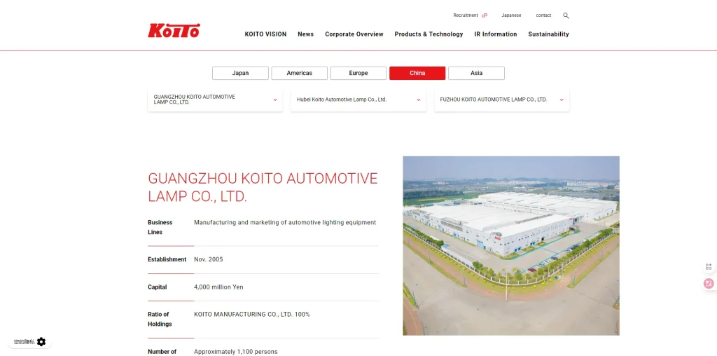 Guangzhou Koito Automotive Lamp Co., Ltd.