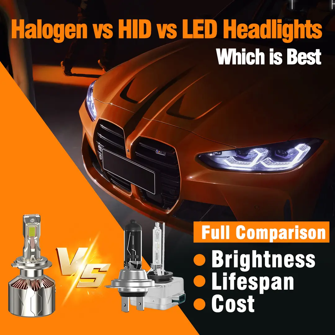 Halogen vs HID vs LED headlight—Which is Best?