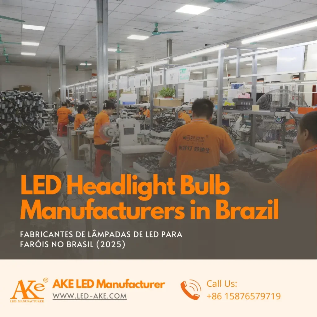 LED Headlight Bulb Manufacturers——Fabricantes de lâmpadas de LED para faróis automotivos no Brasil.
