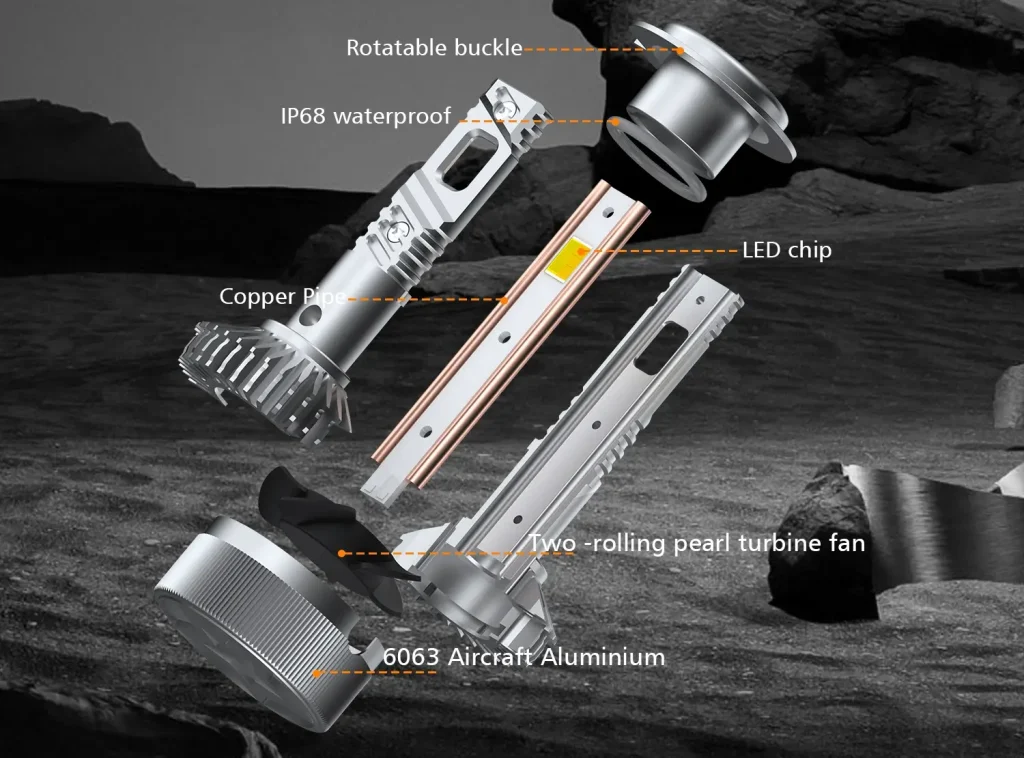 App mobile LED headlight bulbs