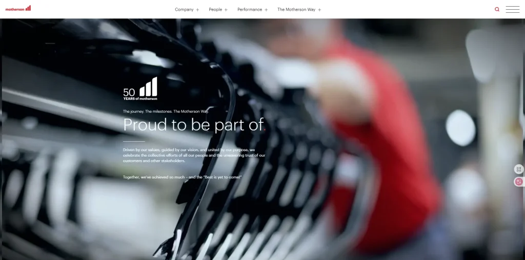 Motherson is one of the world's leading auto component makers.