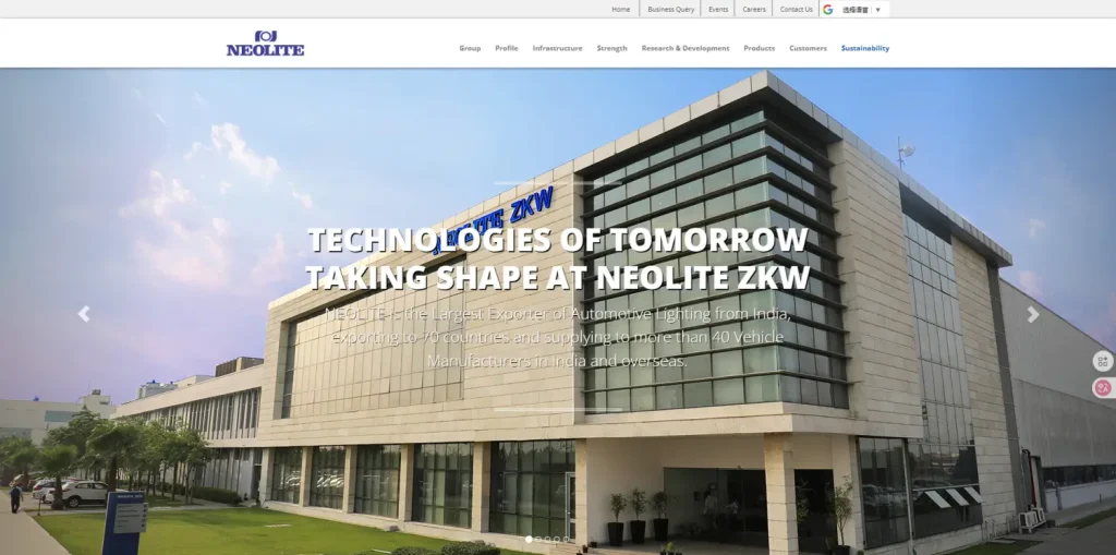 NEOLITE ZKW is an Europe-based MNC for Automotive Lighting products for premium segment OEMs. 