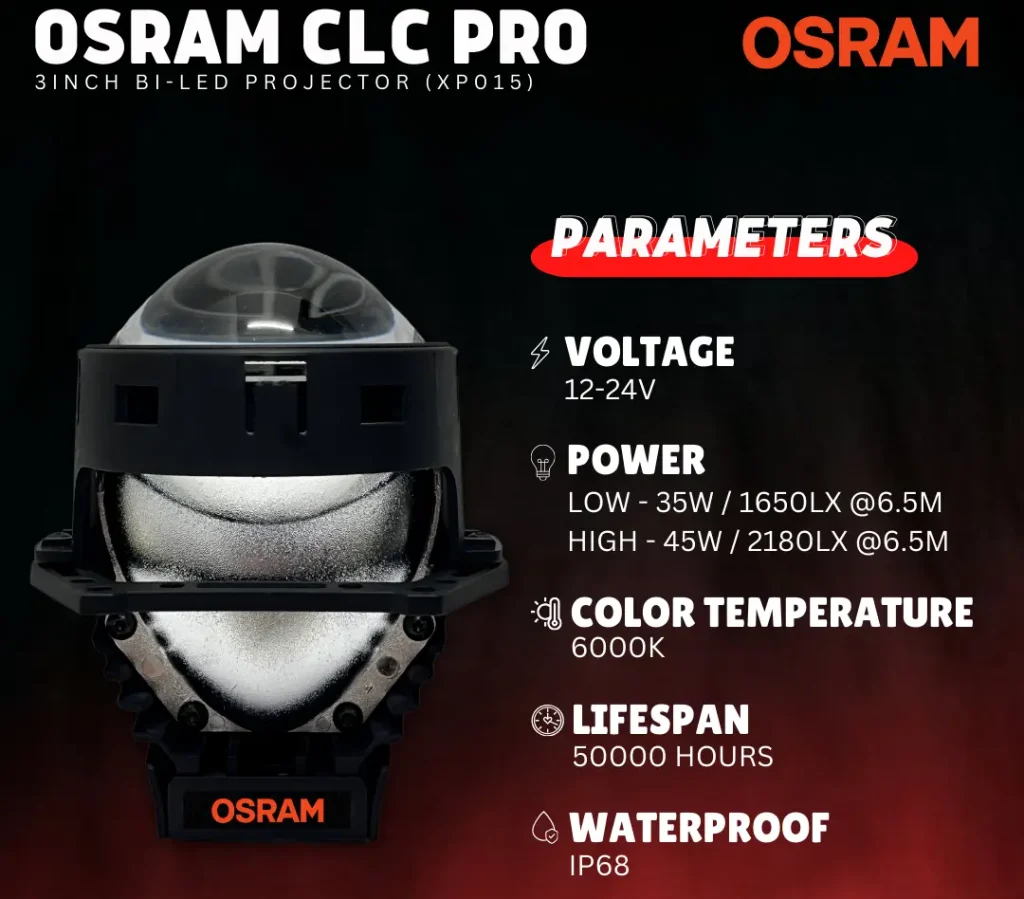 OSRAM 3inch Bi-Led Projector XP015