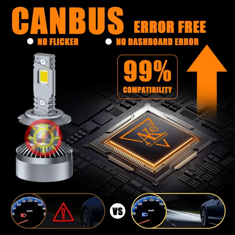 Farol LED de controlo por aplicação V89 Farol LED de controlo por aplicação AKE V89