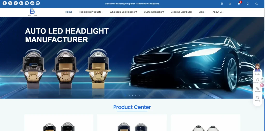 Biliten is the LED headlight OEM supplier in China