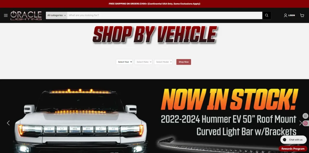 ORACLE Lighting offers lighting products for Jeep, Ford, Chevrolet, Dodge, Toyota, and much more.