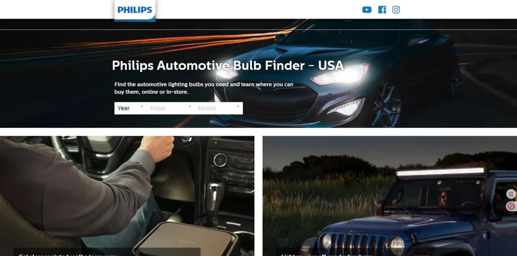 Philips Automotive Bulb Finder - USA