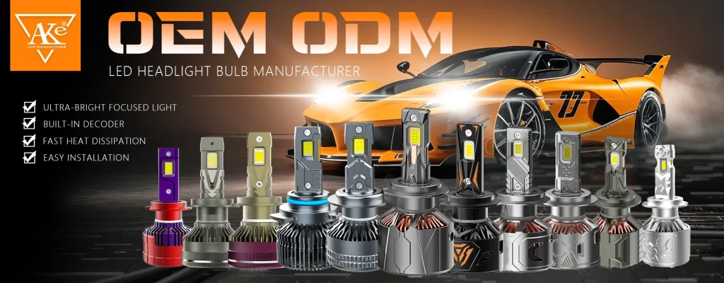 Top 10 LED Headlight Manufacturers in Tanzania for wholesale and OEM Services 5 AKE OEM ODM LED HEADLIGHT