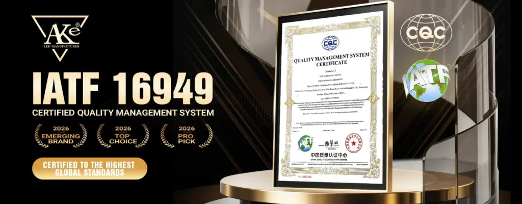 IATF 16949 Fábrica de faros AKE