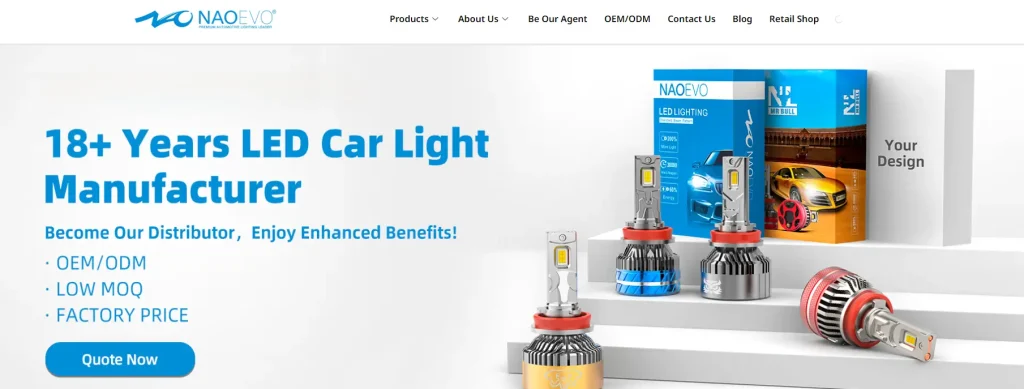 Top 10 LED Headlight Manufacturers in Tanzania for wholesale and OEM Services 9 Naoevo lighting