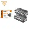 AKE Z3 High Power 160W Three Eye Lens Demon Car Front Grille Lights for Off-road SUV Truck 4 Luzes LED para a grelha frontal do automóvel Z3