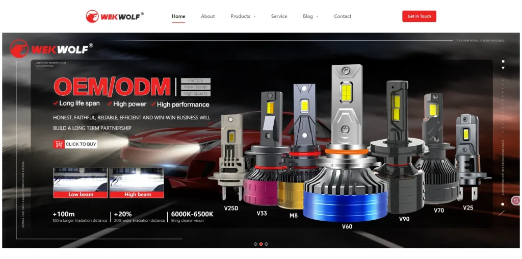 Top 11 Trusted Automotive LED Headlight Factory in Vietnam 2026 7 WEKWOLF