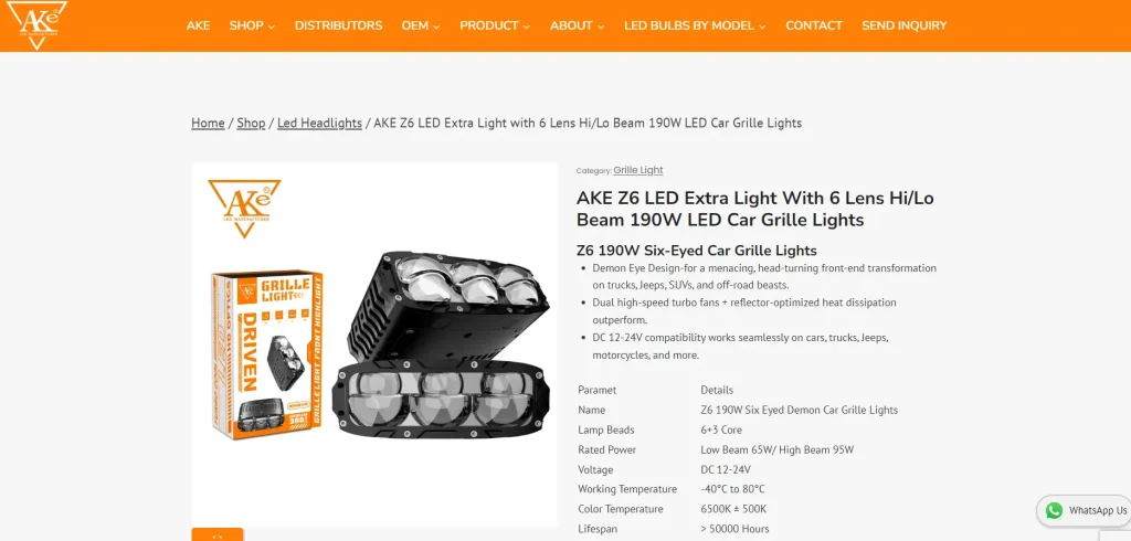 Grille Light Factory: Complete Guide to Choosing a Reliable LED Grille Light Manufacturer in China 2 AKE Grille light