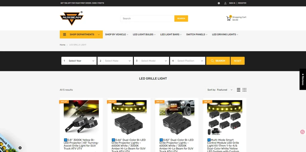 Grille Light Factory: Complete Guide to Choosing a Reliable LED Grille Light Manufacturer in China 5 Auxbeam LED Grille Lights