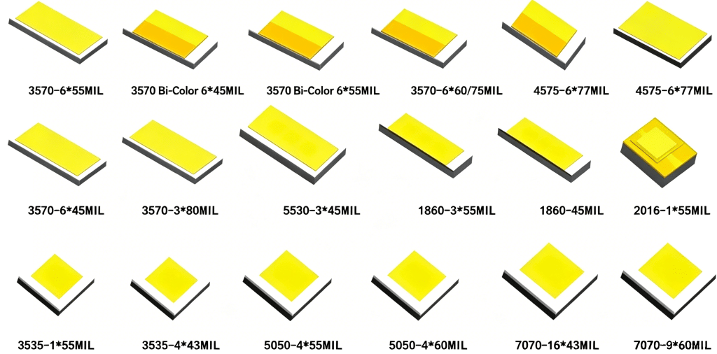 The Size of LED Chip: Do You Really Understand? 2 Common Chip Model & Chip Size Combination