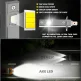 6000K +400% brightness H1 LED bulbs beam pattern and no offset focus demonstration