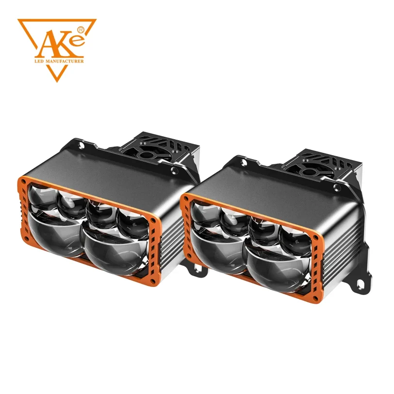 AS6 200W laser LED projector lens AS6 6-laser bi-LED projector lens front view for headlight upgrade