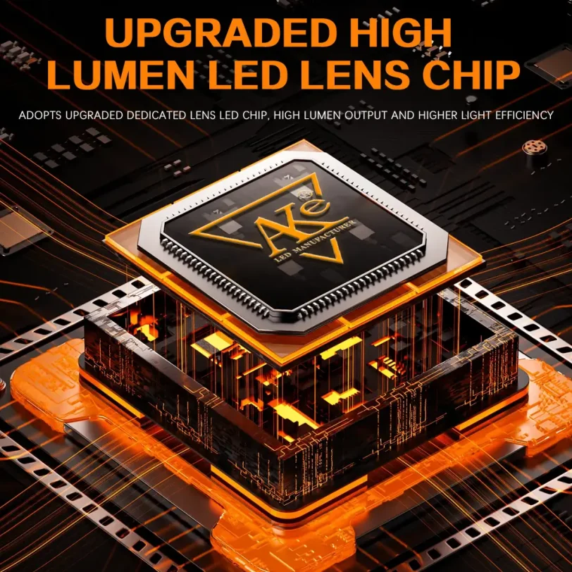 M2 6-core 60W laser matrix headlight M2 6-core 60W laser matrix headlight module with blue film coating and compact design