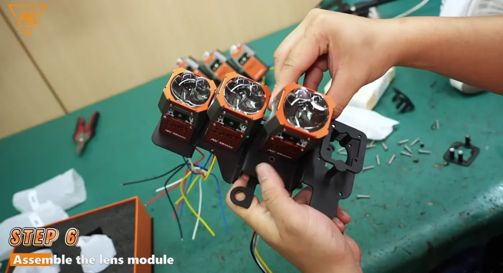 Toyota Alphard LED Headlight Upgrade: AKE Matrix LED Retrofit Case Study 13 Step 6 Assemble the AKE Matrix LED Module