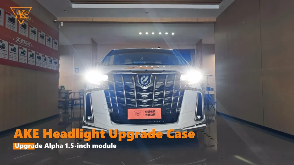 Toyota Alphard LED Headlight Upgrade: AKE Matrix LED Retrofit Case Study 1 Upgrade AKE 1.5-inch module