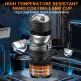 TJ-Z03 H4 Bi-LED mini projector lens beam pattern and cut-off line demonstration