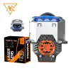 AKE 3" Blue Diamond Bi LED Projector Lens 112W High-Power Car Headlight Retrofit Kit with Blue DRL 2 3" Blue Diamond Bi LED Projector Lens 112W High-Power Car Headlight Retrofit with Blue DRL