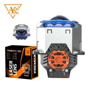 Lente de proyector Blue Diamond Bi LED de 3" y 112 W: kit de conversión para faros de coche de alta potencia con luces diurnas azules (DRL)